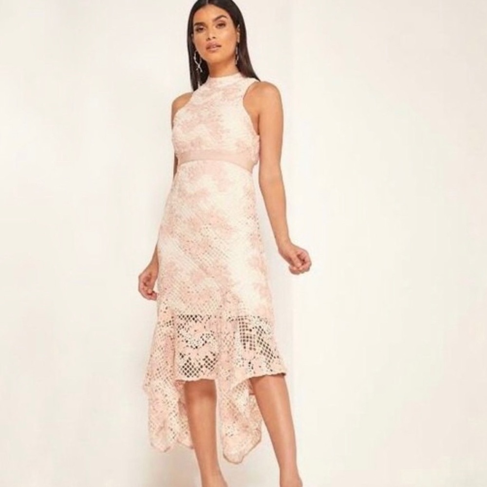 KEEPSAKE the label Blush & Cream No Air Midi dress